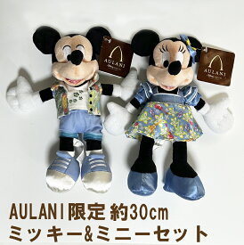 ミッキー&ミニーぬいぐるみセット 約30cm AULANI Disney アウラニディズニー限定ミッキーマウスとミニーマウスセット宅急便