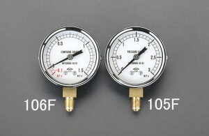 エスコ (ESCO) EA105F 0~3MPa フレアータイプ圧力計 EA105F 【3個セット】