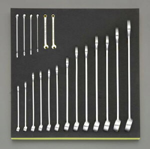 エスコ (ESCO) EA612TB-2 19本組 片目片口スパナセット(インチ) EA612TB-2