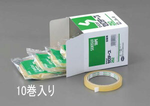 エスコ (ESCO) EA765MB-15A 15mmx35m セロハンテープ(10巻) EA765MB-15A 【3箱セット】