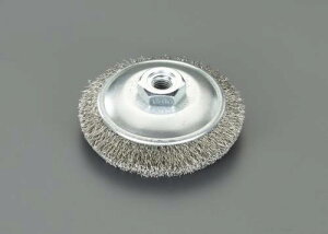 エスコ (ESCO) EA809YR-81 85mm/M10 ワイヤーブラシ(ベベル型/ステンレス製 EA809YR-81 【2個セット】