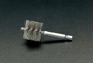 エスコ (ESCO) EA109AD-3 3/8"( 9.53mm) 軸付パイプ内面ブラシ EA109AD-3 【5個セット】