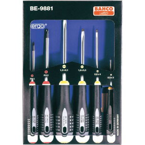 BAHCO ( �X�i�b�v�I���E�c�[���Y ) �O���b�v�h���C�o�[ �G���S�h���C�o�[�Z�b�g �n��}�O�l�b�g���� 6�{�Z�b�g ( BE-9881 )