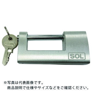SOL　No．5700　アルミ倉庫錠　80mm 5700-80 K/D ( 570080KD ) 清水（株）