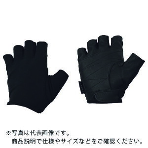 おたふく フーバー シンセティックレザーグローブ 5フィンガーレスモデル ブラック M ( FB-61-BK-M ) おたふく手袋(株)