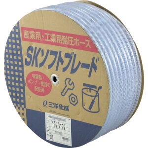 �ySALE���i�z�T�����[ ( �O�m���� ) �H�Ɨp�z�[�X SK�\�t�g�u���[�h�z�[�X12×18mm ����50m�h������ ( SB-1218D50B )