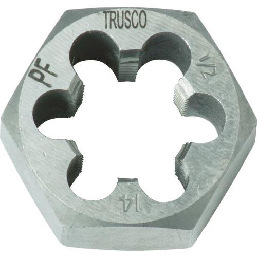 【SALE】TRUSCO　六角サラエナットダイス　PF1／2−14 TD6-1/2PF14 ( TD612PF14 ) トラスコ中山（株）