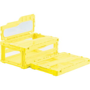 サンコー フタ一体型折りたたみコンテナー 559130 マドコンライトC-30Bイエロー ( SKMLO-C-30B-YE ) 三甲(株)