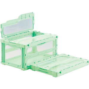 サンコー フタ一体型折りたたみコンテナー 559150 マドコンライトC-40Bグリーン ( SKMLO-C-40B-GR ) 三甲(株)