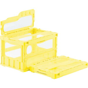 サンコー フタ一体型折りたたみコンテナー 559110 マドコンライトC-50Bイエロー ( SKMLO-C-50B-YE ) 三甲(株)