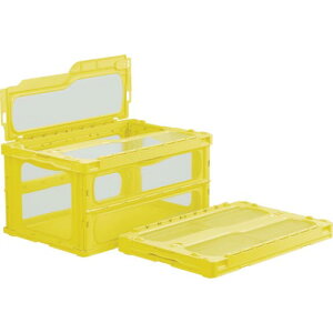 サンコー フタ一体型折りたたみコンテナー 559180 マドコンライトC-75Bイエロー ( SKMLO-C-75B-YE ) 三甲(株)