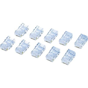 �ySALE���i�zELECOM ( �G���R�� ) CAT6�Ή�RJ45�R�l�N�^ 10�� ( LD-6RJ45T10 )