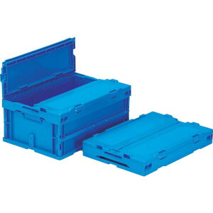 サンコー フタ一体型折りたたみコンテナー 558890 サンクレットオリコンP30B-SLブルー ( SKSO-P30B-SL-BL ) 三甲(株)