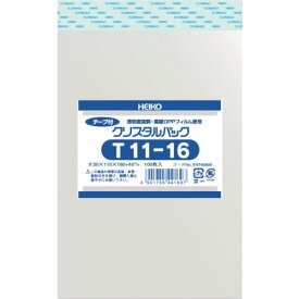HEIKO　OPP袋　テープ付き　クリスタルパック　T11－16　100枚入り 6740800 T11-16 ( 6740800T1116 ) （株）シモジマ