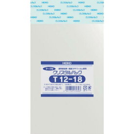 HEIKO　OPP袋　テープ付き　クリスタルパック　T12－18　100枚入り 6740820 T12-18 ( 6740820T1218 ) （株）シモジマ