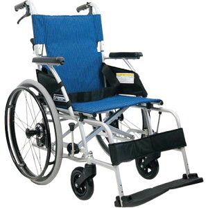 カワムラ 【非課税】 軽量自走用車いすBML青ストライプ ( BML22-40SBNO92 ) (株)カワムラサイクル 【メーカー取寄】
