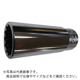 HIT　3／8インチ角　ディープソケット　（12角）　24mm　 ( 324L ) ヒット商事（株）