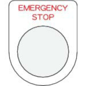 IM {^/ZNgXCb`(Kl) EMERGENCY STOP  30.5 50×40×2mm ( P30-42 ) ()AC}[N