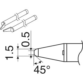 白光　こて先　CHIP　0．5C型　 ( A1388 ) 白光（株）