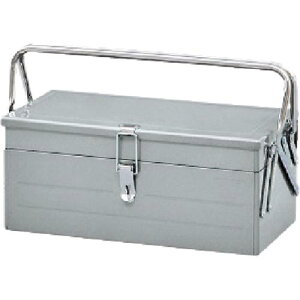 KTC スチール製工具箱 両開きメタルケース シルバー 間口460×奥行230×高さ190mm ( SKC-MA ) 京都機械工具(株)