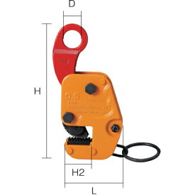 スーパー　縦・横兼用吊りクランプ　基本使用荷重（縦・横）：0．5t ( GVC0.5R ) （株）スーパーツール