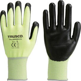 TRUSCO　耐切創手袋　レベル2　蛍光イエロー　M TGL-5895DK-A-M ( TGL5895DKAM ) トラスコ中山（株）