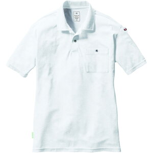 BURTLE 半袖ポロシャツホワイト ( 167-29-XL ) (株)バートル