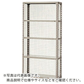 NAIKI G型金網付棚 W1815×D615×H2100 ( RLG762-5 ) (株)ナイキ 【メーカー取寄】