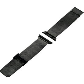 エレコム　Apple　Watch　44／42mm用バンド　ステンレス　ミラネーゼタイプ　ブラック AW-44BDSSMBK ( AW44BDSSMBK ) エレコム（株）