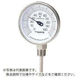 佐藤　バイメタル式温度計BM−S−90S　−30〜50℃60L（2030−20） BM-S-90S-7 ( BMS90S7 ) （株）佐藤計量器製作所