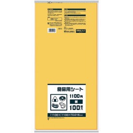サニパック 食品用シート1100角 黄 ( B11Y ) 日本サニパック(株)