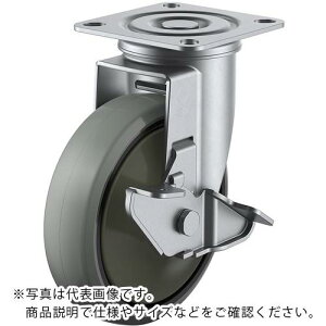 ���[�G�C �v���[�g�� ���� �X�e�����X�L���X�^�[ �E���^�� �ԗ֌a130mm �X�g�b�p�[�t�� J�^�C�v SUS-J2-S�^ ��t���@80×80(75×75) ( SUS-GUJ2-130S ) (��)���[�G�C �L���X�^�[���ƕ�