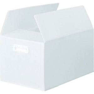 TRUSCO ダンボールプラスチックケース 5枚セット 果物箱サイズ 取っ手穴なし 半透明 ( TDP-KMD-5TM ) トラスコ中山(株)