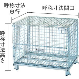 TRUSCO ( �g���X�R���R ) �l�b�g�p���b�g���y�^ �Ԍ�1000×���s800×����850 1500kg 2���t�^�t ( T0810GNF2 )