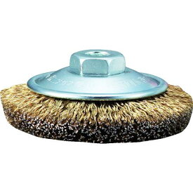 【SALE価格】TRUSCO 電動工具用ベベルブラシ Φ85 真鍮メッキ 線径0.27 ( GBB-85 ) トラスコ中山(株)