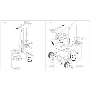 TRUSCO ( �g���X�R���R ) �n���h���u���P�[�^�[FTK-8�E70���p �|���v�x�[�X ( FTK-008 )