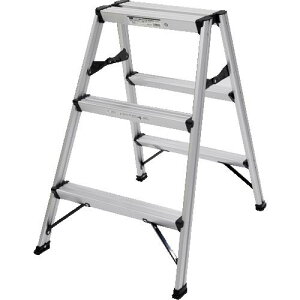 TRUSCO アルミ製踏台 3段 高強度型 シルバー ( TSAF-3-SV ) トラスコ中山(株)