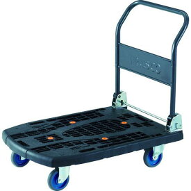TRUSCO 樹脂台車 カルティオビッグ 折畳 900X600 S付 黒 ( MPK906-BK-S ) トラスコ中山(株)