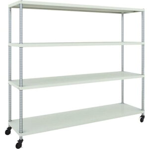 TRUSCO �X�`�[�����b�N �t�F�j�b�N�X���b�N 1800X450 4�i U�ԗ֕t W�F �R�ە��̓h�� ( PER-5644-U125-W ) �g���X�R���R(��)