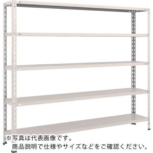 TRUSCO スチールラック 軽量棚 中棚ボルトレス型1800X300X1500 5段 ネオグレー ( L56V-15 NG(ネオグレー) ) トラスコ中山(株)