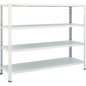 TRUSCO スチールラック 軽量棚 中棚ボルトレス型1500X450X1200 4段 ネオグレー ( L45X-14 NG(ネオグレー) ) トラスコ中山(株)