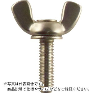 【SALE価格】TRUSCO 圧造蝶ボルト 2種 ステンレス M4×8 8個入 ( B35-0408 ) トラスコ中山(株)