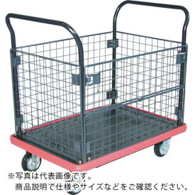 TRUSCO MKP樹脂製台車 金網付 716×436 ( MKP-157 ) トラスコ中山(株)