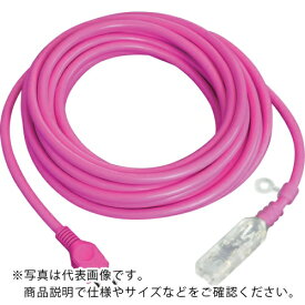 【SALE価格】fmc ( フジマック ) 光るタップコード ピンク 10m ( HE-1510-P )