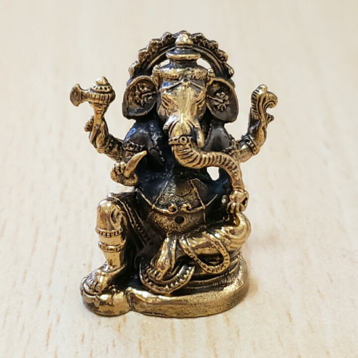 楽天市場】ミニブロンズ ガネーシャ 学問の神 商売繁盛 インド神 神様 