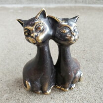 楽天市場】猫 置物 ブロンズの通販