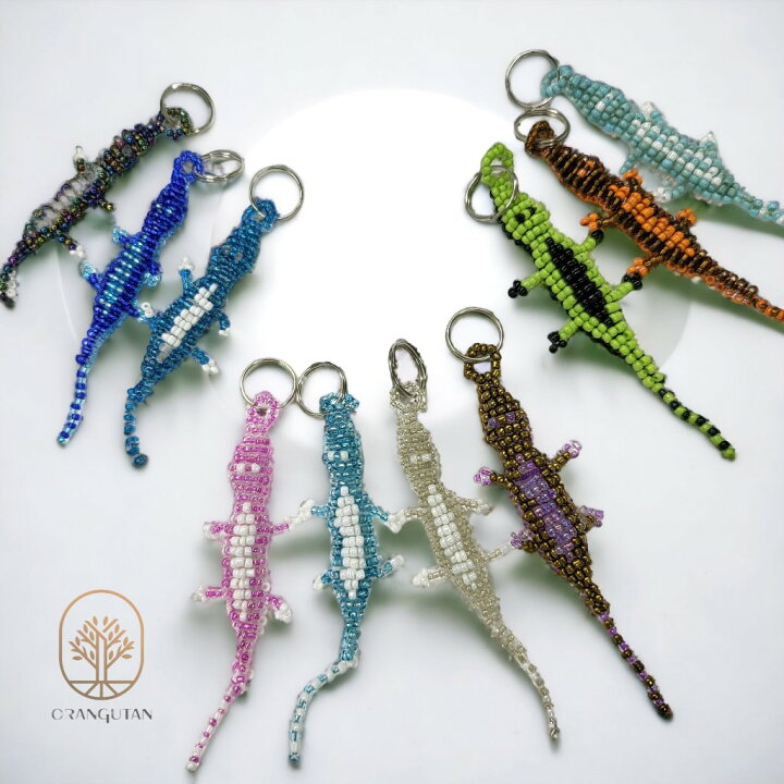 楽天市場】10001294 ヤモリ キーホルダー ビーズ バリ雑貨 トカゲ 
