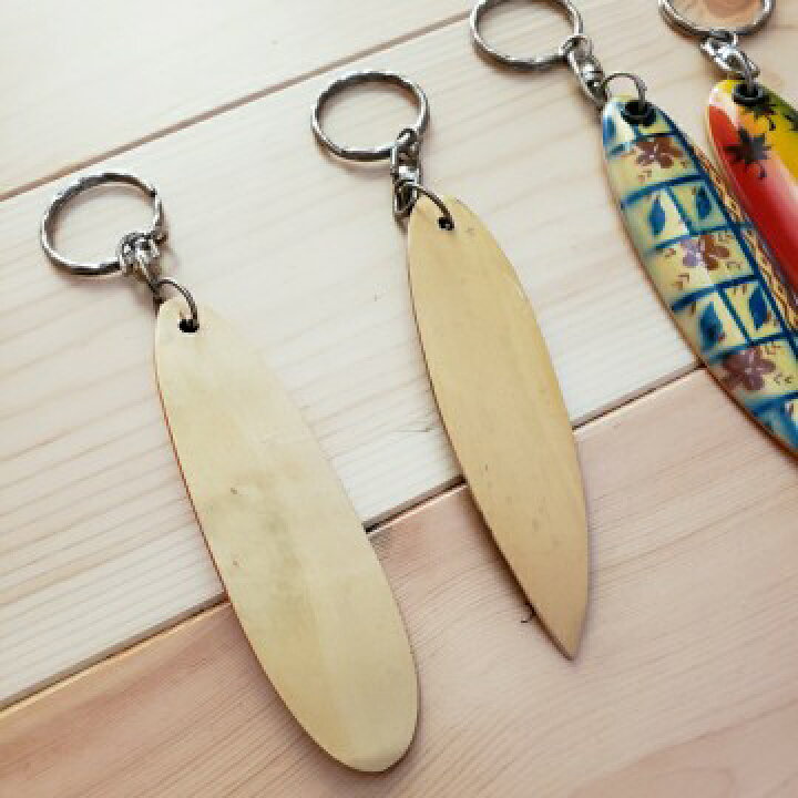 楽天市場】サーフボード キーホルダー 木製 キーリング 鍵 サーフィン 