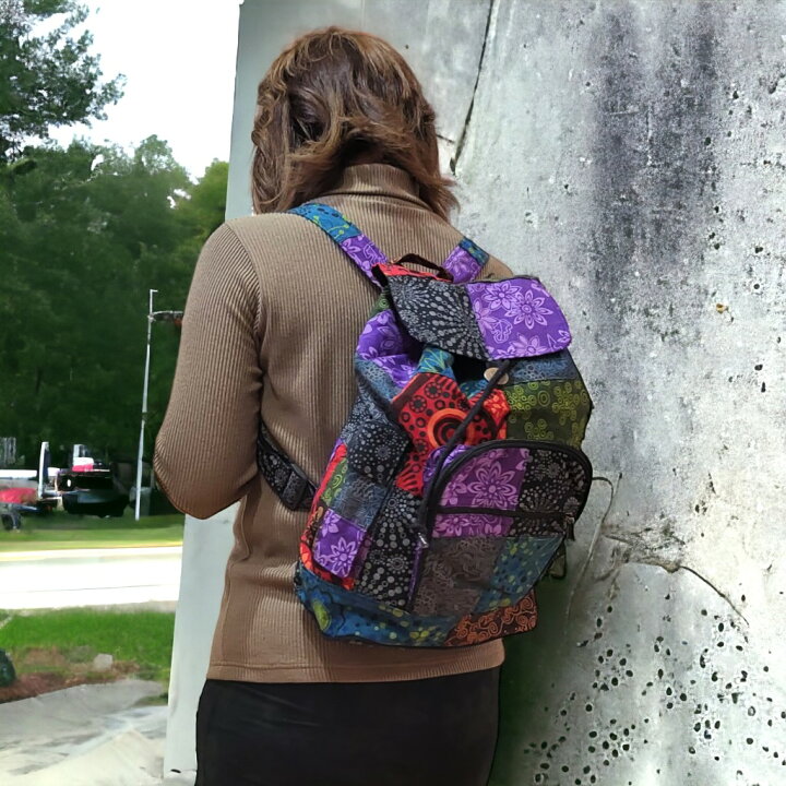 楽天市場】10002788 リュックサック パッチワーク リュックサック  