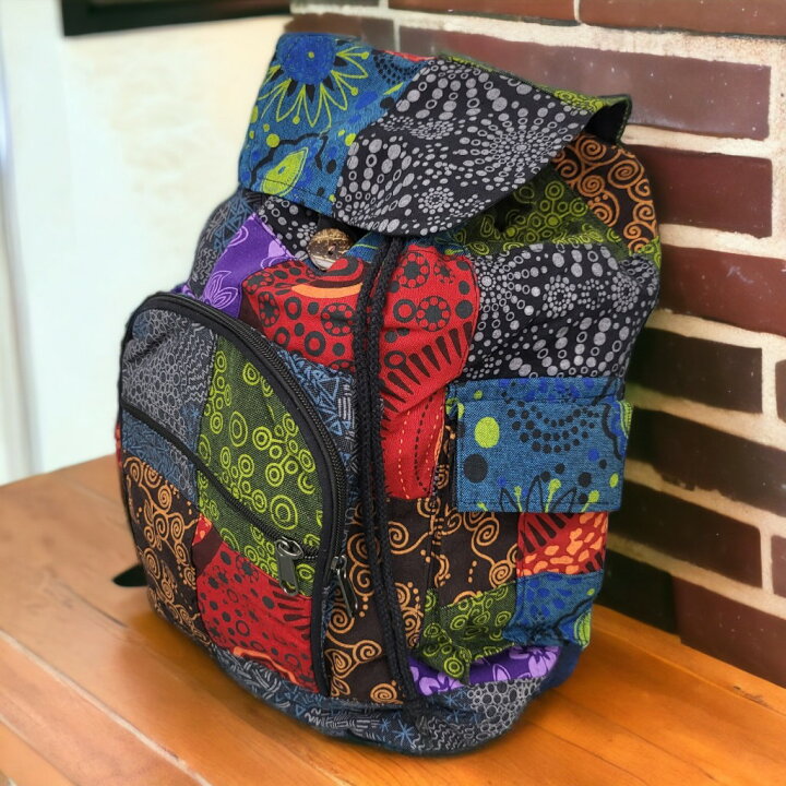 楽天市場】10002788 リュックサック パッチワーク リュックサック  